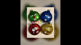 Cricut Joy  DIY MampM Glitter Ornaments [upl. by Ahseila880]