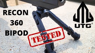 UTG Recon 360 Bipod Review and Test [upl. by Roz]