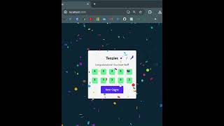 React Confetti Component✨ reactjs javascript webdevelopment [upl. by Delmar558]