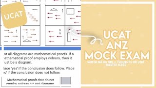 UCAT ANZ MOCK EXAM  watch me do a UCAT mock and what do I think of UCAT Masterclass [upl. by Attenaej]