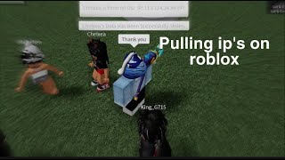 Pulling peoples IPs on ROBLOX [upl. by Icrad136]