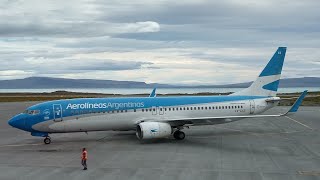 Aerolíneas Argentinas  Boeing 737800  LVCXS  El Calafate FTE  Buenos AiresAeroparque AEP [upl. by Maryrose303]