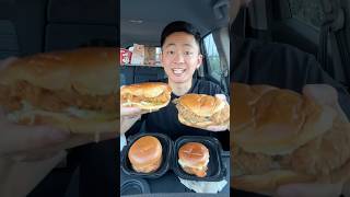 Ranking Every Fried Chicken Sandwich 🔥 shorts [upl. by Rech]