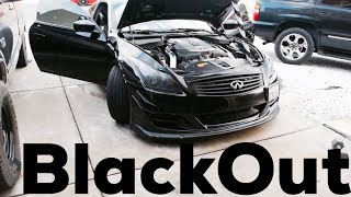 How to Black Out Headlights  G37S [upl. by Rehptsirhc]