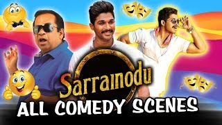 Sarrainodu All Back To Back Comedy Scenes Hindi Dubbed  Allu Arjun Brahmanandam Catherine Tresa [upl. by Agler]