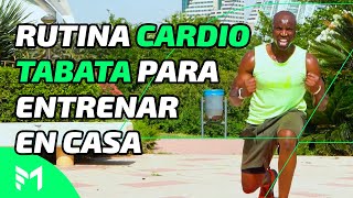 RUTINA CARDIO TABATA para entrenar en Casa [upl. by Eissalc524]