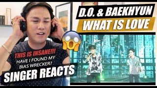 Baekhyun amp DO  What is Love  EXO SHOWCASE in Seoul  HD  SINGER REACTION [upl. by Carvey]