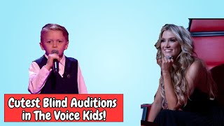 Cutest Blind Auditions in The Voice Kids [upl. by Aicrop577]