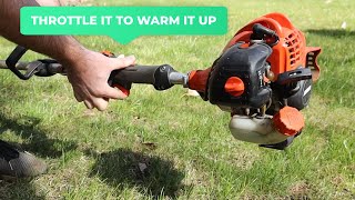 How to Start the Echo SRM225 Weed Eater Grass Trimmer [upl. by Iralam193]