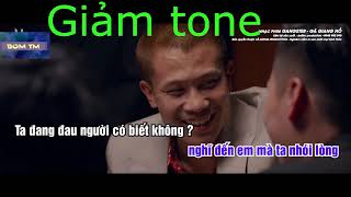 Gã Giang Hồ karaoke GIẢM TONE  Lã Phong Lâm [upl. by Annabela736]