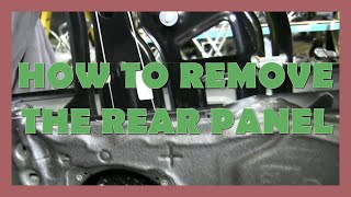 How to Remove the Rear Panel  B6 20012005 AUDI A4 CABRIOLET [upl. by Thaddeus]