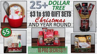 25 DOLLAR TREE DIY CHRISTMAS Gift Basket Ideas  plus 10 PRO SECRETS [upl. by Constantina]