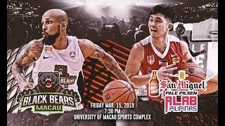 Macau Black Bears vs San Miguel Alab Pilipinas  FULL GAME  ASEAN Basketball League [upl. by Basile]