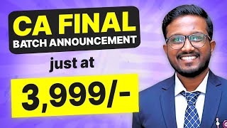 MOST AFFORDABLE CA Final Audit May25 Nov25 amp Onwards Batch Announcement  Ankush Chirimar [upl. by Samford]