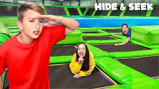 Extreme HIDE amp SEEK In TRAMPOLINE PARK [upl. by Swain]