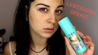 Mi faccio le lentiggini spray  tutorial [upl. by Petronilla]