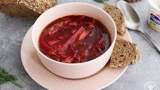 SOPA DE REMOLACHA Y MORCILLO  BORSCH 😋 😋 [upl. by Atsira320]