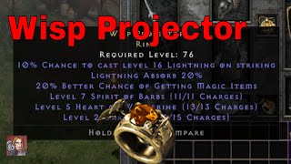 D2R Unique Items  Wisp Projector Ring [upl. by Sidonius]