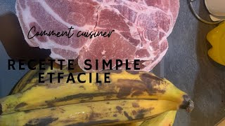 recette banane plantain rapide et facile pour diner [upl. by Anipsed]