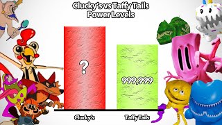 Cluckys VS Taffy Tails Power Levels 🔥 [upl. by Kiernan]