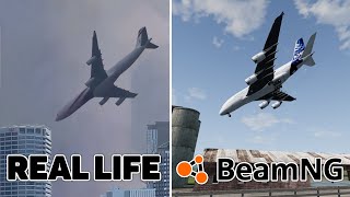 Accidents Based on Real Life Incidents Cars amp Airplanes  BeamNG DRIVE [upl. by Htebazila770]