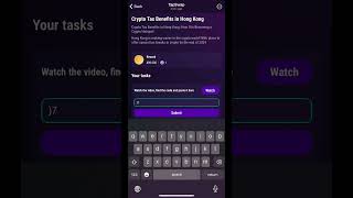 Crypto Tax Benefits in Hong Kong tapswap code explore crypto nftgameplay gameplay shorts [upl. by Daitzman]