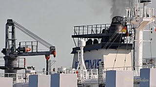 Auslauf KFZ Transporter GLOVIS CARAVEL C6ZE7 IMO 9441594 car carrier seabound Emden [upl. by Okim]