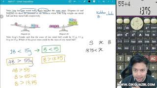 Matematik Tingkatan 1  Bab 7  Ketaksamaan Linear [upl. by Spark]