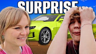 We SURPRISE our 17 Year Old SON with a CAR emotional [upl. by Aicilra]