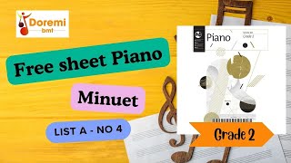 Minuet  AMEB piano Grade 2 series 18 [upl. by Iver374]