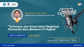 Tantangan dan Solusi dalam Registrasi Mahasiswa Baru Bersama UT Majene  Seputar Universitas Terbuka [upl. by Heidy]