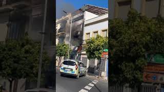 Susto en Ayamonte por el incendio de una farmacia [upl. by Rraval]