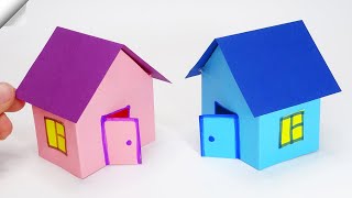 How To Make Easy Paper House  Easy paper toys [upl. by Lisan]