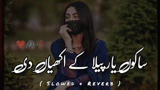 Dildar Nashai Kar Choria  Saraiki Song  Slowed and Reverb  slowed  saraiki [upl. by Roxana]