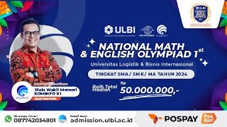 HIGHLIGHT OLYMPIAD ULBI 2024 [upl. by Magnuson]