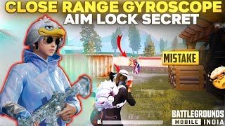 MASTER CLOSE RANGE GYROSCOPE ⁉️  TRICK TO AIM LOCK WITH GYROSCOPE  HOW TO IMPROVE AIM IN BGMI [upl. by Houser]