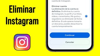 Cómo ELIMINAR cuenta de INSTAGRAM  Borrar cuenta de INSTAGRAM [upl. by Ryan]