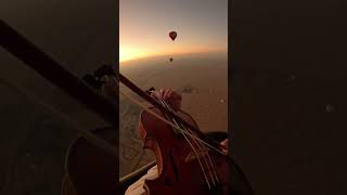 HOWL’S MOVING CASTLE  Violin Cover in the SKY 🤯 [upl. by Ettezoj]