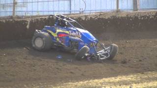 Kokomo SpeedwayKyle Larson flips [upl. by Kcirdled]