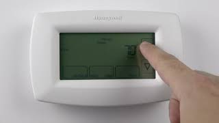 RTH7600D 7Day Programmable Honeywell Home Thermostat  How to Program Schedules [upl. by Lesirg]