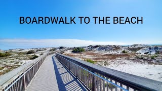 Topsail Hill Preserve State Park  beach tram sand dunes bungalow cabin Florida Panhandle [upl. by Esereht]