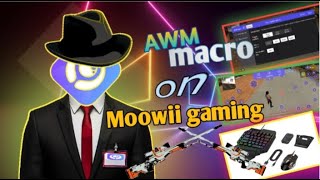 How to make AWM macro on Moowii gaming  keyboard and mouse fullgaming setup box [upl. by Suzetta]