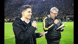 Emotional Goodbye 👏  Marc Bartra Announces Starting XI in Front of the Südtribüne [upl. by Tychonn]