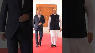 PM Modi meets German Chancellor Olaf Scholz in New Delhi  shorts [upl. by Samul]