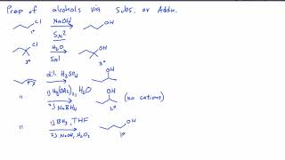 Preparation of Alcohols  Oxidation State [upl. by Aubarta642]