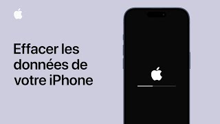 Effacer les données de votre iPhone  Assistance Apple [upl. by Nottirb691]