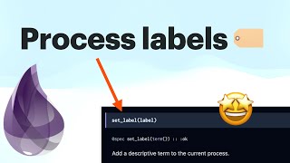 Elixirs new process labels 🔥 elixirlang erlang [upl. by Catherin]