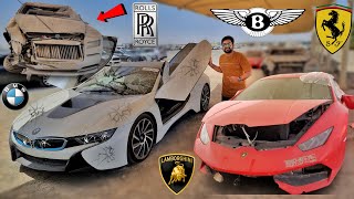 Buying Crashed Supercars From Online Auction  Copart Auction [upl. by Nairadal]