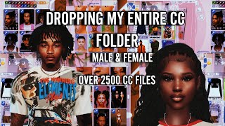 MY ENTIRE CC FOLDER  MALE amp FEMALE CC 2024 [upl. by Maillil191]