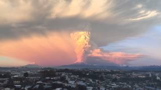 Calbuco volcano eruption 2015 previous TimeLapse [upl. by Kelwin75]